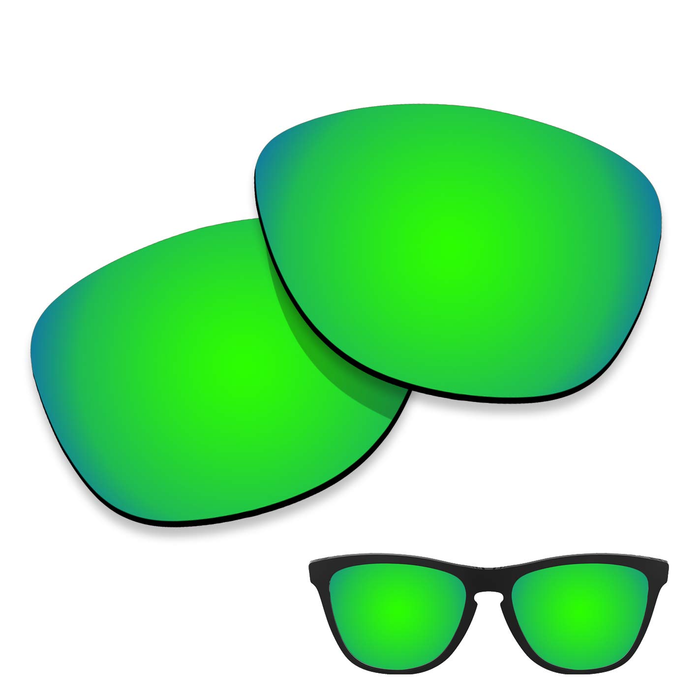 iMaiDeinPolarized Lenses Replacement for Oakley Frogskins 100% UV Protection-Variety Colors