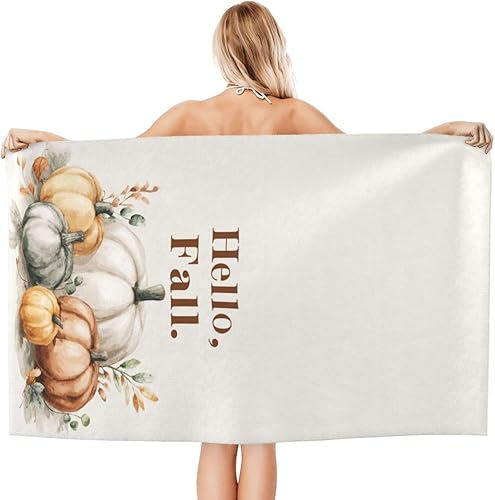 Miniatura 17 de DADABULIU Bath Towel Christmas Red Snowflake Xmas Beach Towels Soft Absorbent Washcloths Quick Dry Luxury Hotel Quality Towelling for Adults Kids