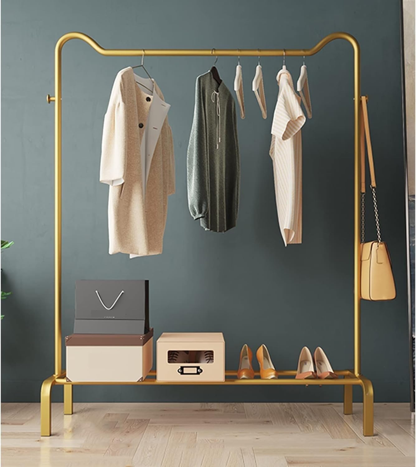 Garment Racks Single Tidy Rails Heavy Duty Metal Clothes Dryer Freestanding