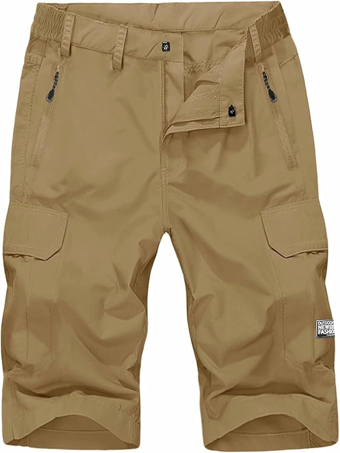 MAGNIVIT Men's Capri Pant Lightweight Ripstop Flex Work