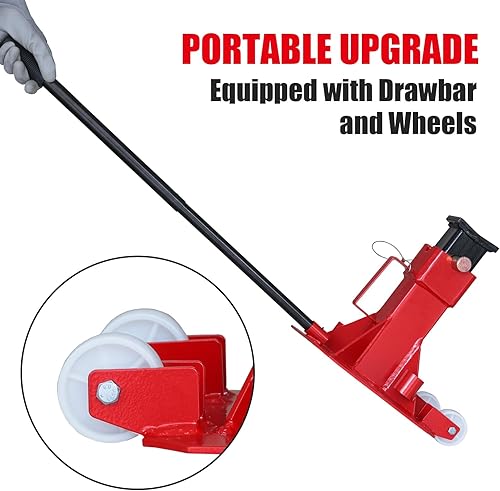Miniatura 31 de BIG RED ATZ120005R Torin Heavy Duty Pin Type Professional Car Jack Stand con cerradura, capacidad de 12 toneladas (26,400 libras), rojo, 1 par