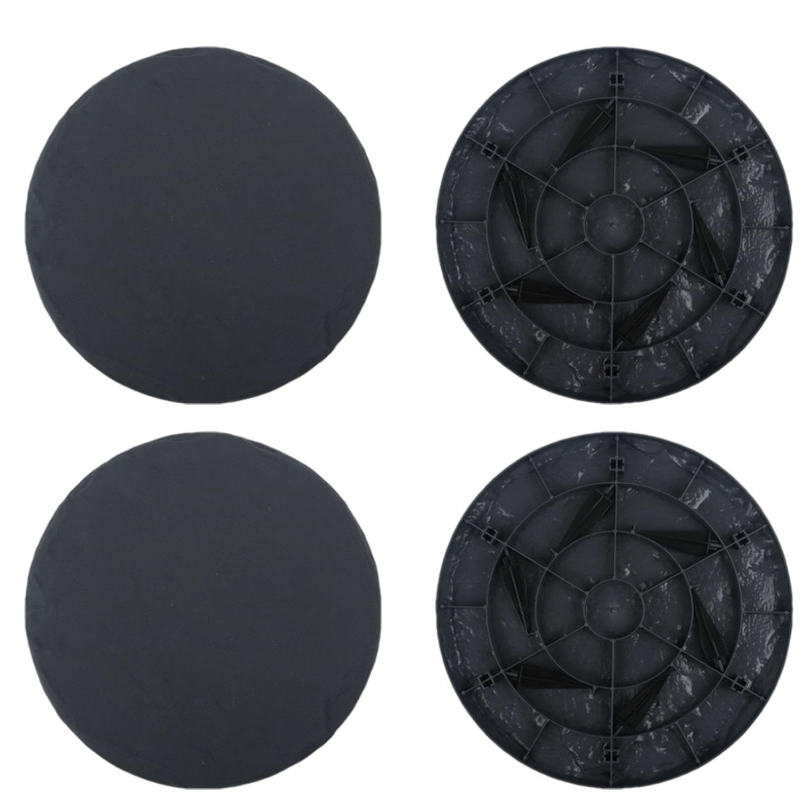 Pietre miliari da giardino per esterni, 4 pezzi, decorative resistenti