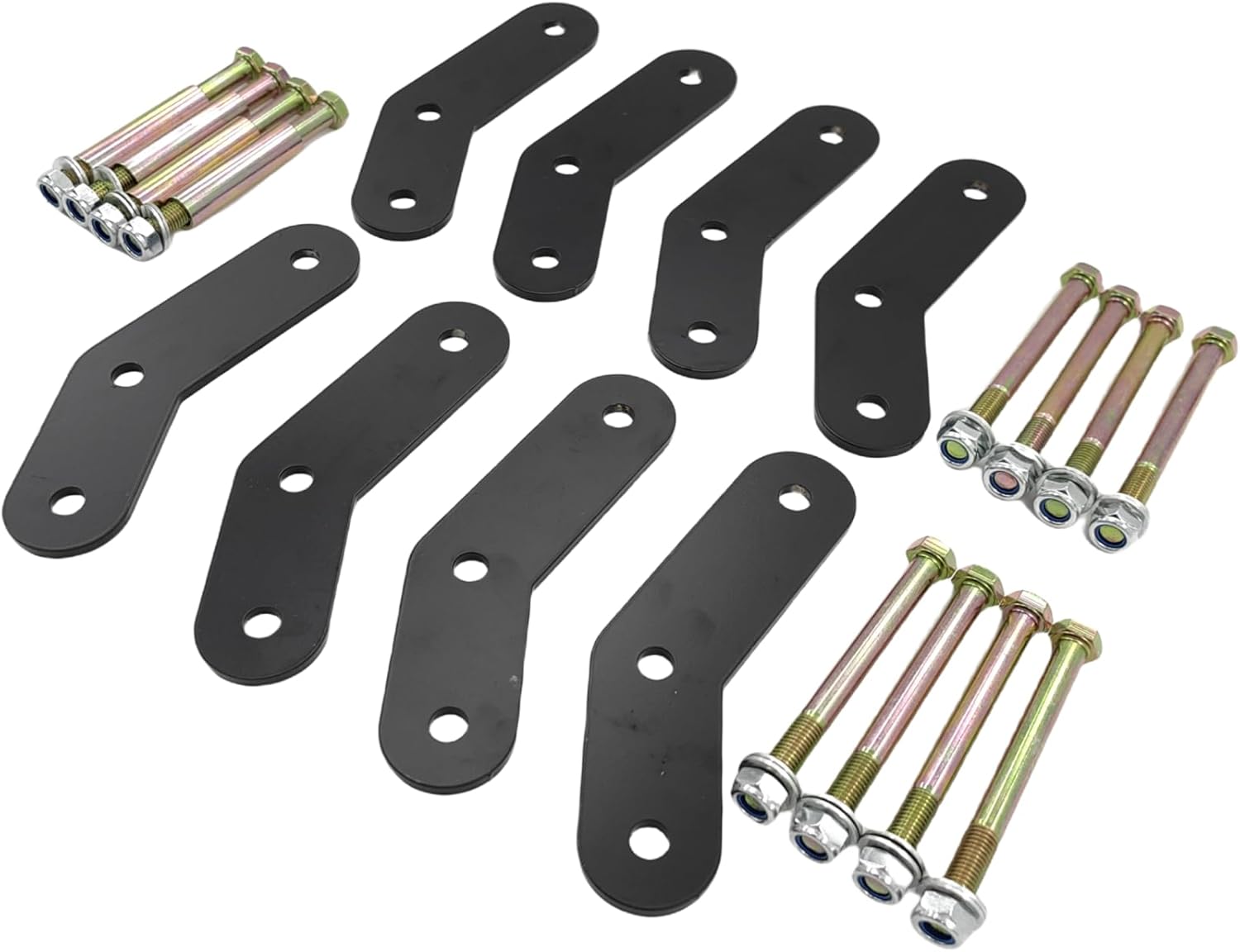 2" Full Front Rear Boomerang Lift Shackle Kit Compatible with 1987-1995 Jeep Wrangler YJ