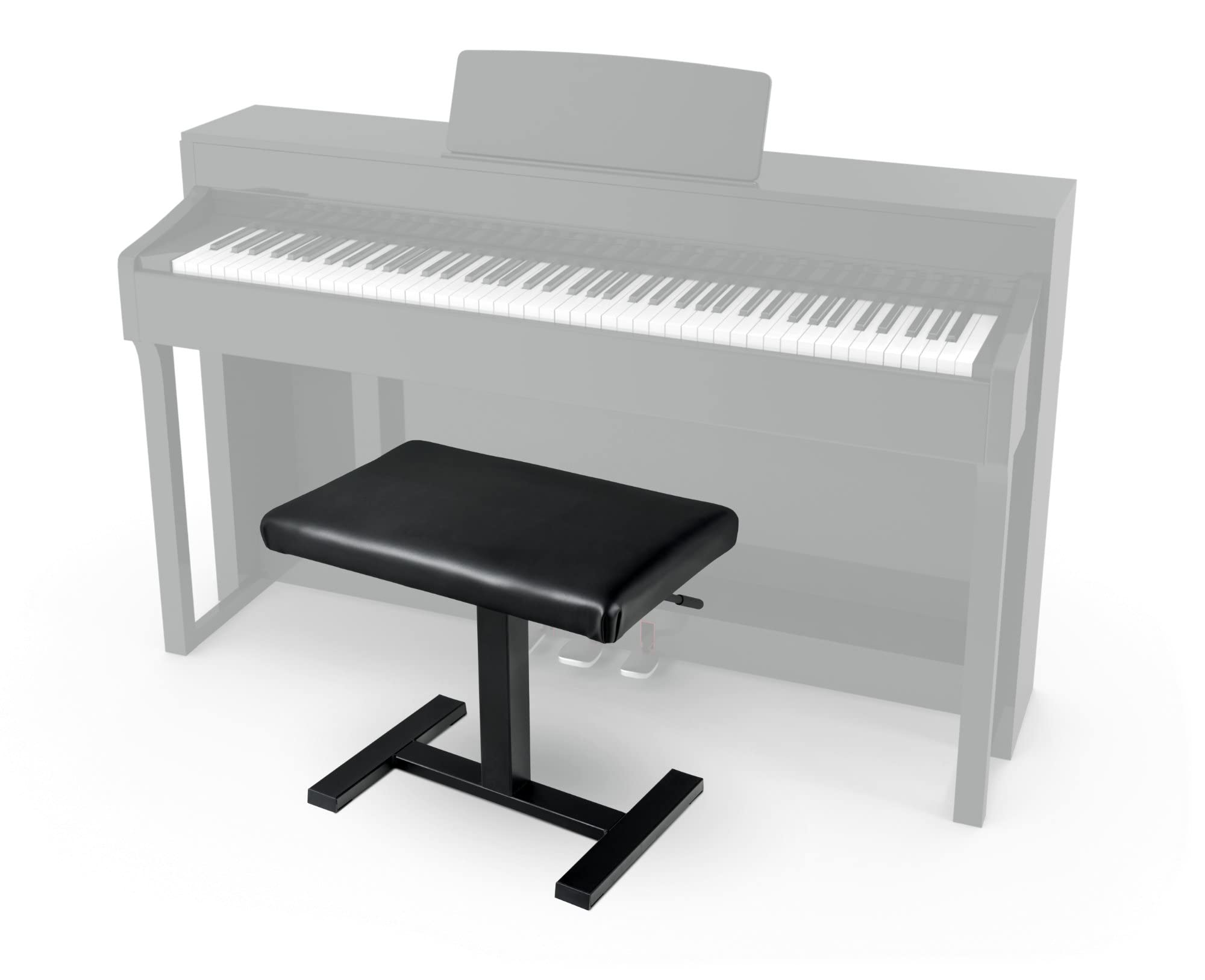 Classic Cantabile Banc de Piano Easy hydraulique Noir