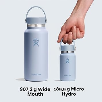 Hydro Flask Micro Hydro 200ml - Leak-proof Insulated Mini Bottle - Keeps Drinks Cold & Hot for up to 7 Hours - Compact & Robust - Agave