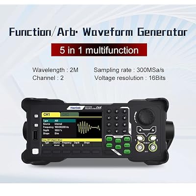 Hantek Programmable Arbitrary Waveform Generator Hantek HDG3022B/3012B/3042B/3062B/3082B/3102B 2CH 300MSa/s DDS Function Signal Source Frequency Generator(HDG3012B)
