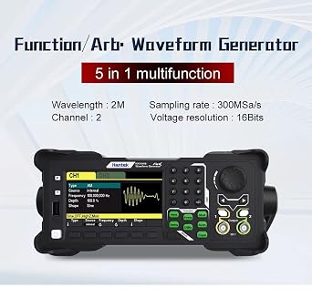 Hantek Programmable Arbitrary Waveform Generator Hantek HDG3022B/3012B/3042B/3062B/3082B/3102B 2CH 300MSa/s DDS Function Signal Source Frequency Generator(HDG3012B)