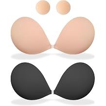 MITALOO Seamless Adhesive Bra Sticky Strapless Invisible Push up Bras Silicone Backless Nipple Cover for Women