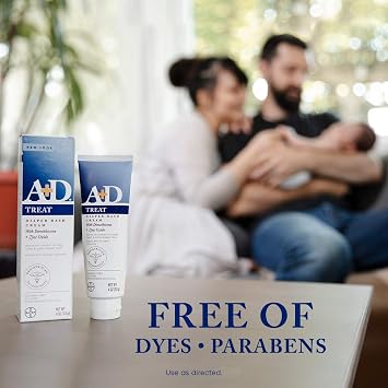 A+D Diaper Rash Cream, Zinc Oxide Cream, 4 oz (113 g)