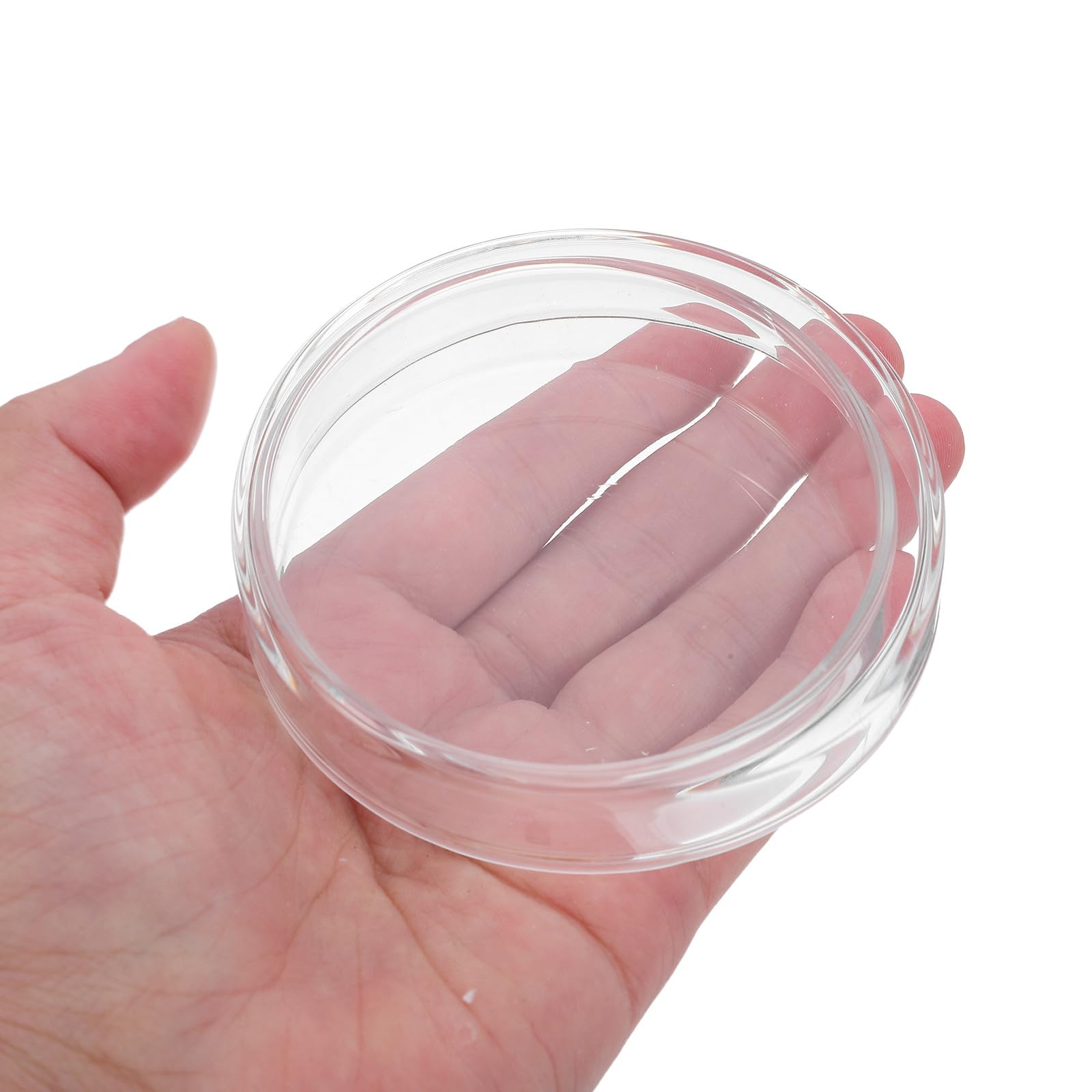 Lot de 5 Boîtes de Pétri en Verre Borosilicaté Haute Résistance, Design Fiable et Pratique, pour Expériences Scientifiques et Culture Cellulaire en Laboratoire
