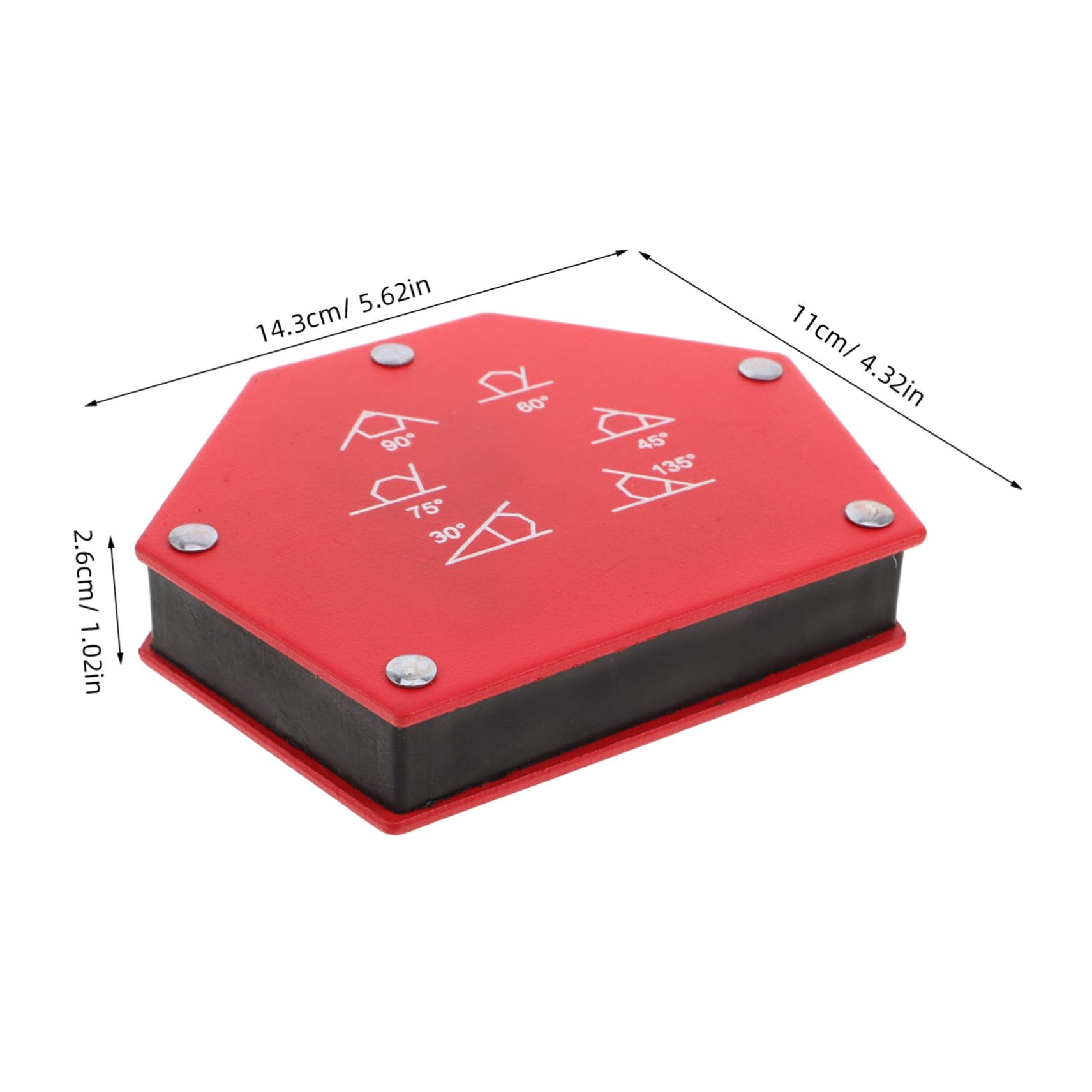 Angoily 33kg Accesorio De Soldadura Magnético Para Fijación De Soldadura Abrazaderas Magnéticas Cuadradas Para Mesa De Para Ángulos Grados Trabajos De