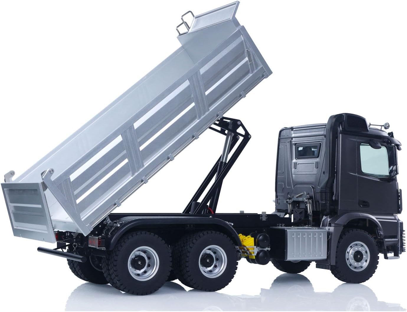 1:14 6×6 New 2.4G RC Electric Lifting Dumper 5702 Model 2-Speed Transmission Remote Control Tipper Lifting Rod Vehicle Sound Light Motor RTR Car Hobby Grade Model
