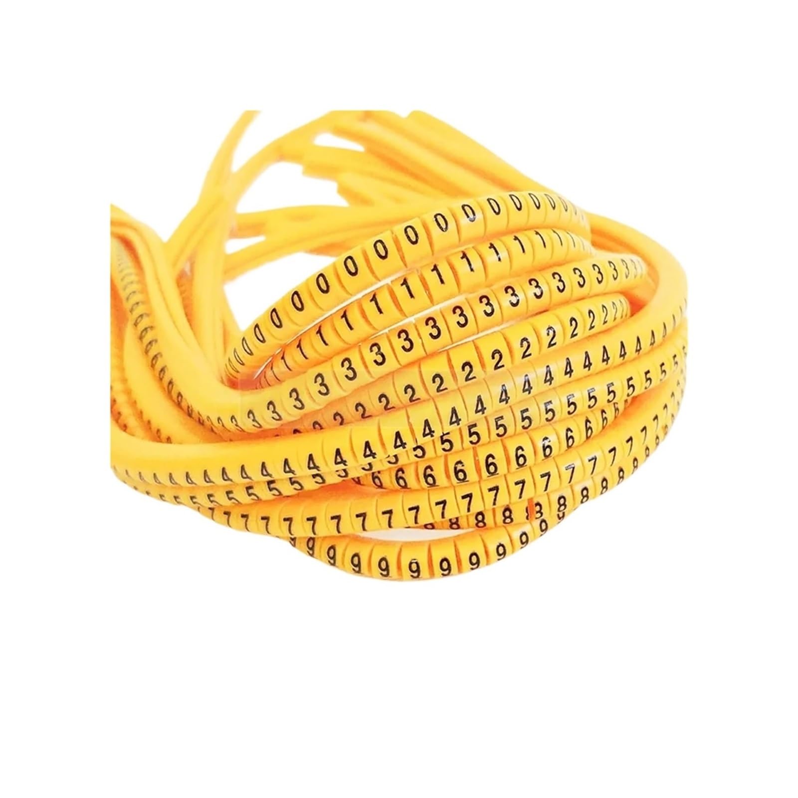 Marcatore Cavo PVC EC-0 EC-1 0-9 1.5mm² Giallo(EC 3 Yellow 0 9)