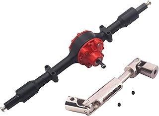 ShareGoo RC Gear Rear Axle Housing Bridge Axle with Drive Shaft Compatible with WPL D12 RC Car Upgrade Parts