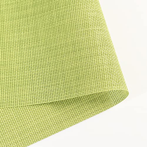 homEdge PVC Placemat, 4 PCS of Non-Slip Heat Resistant Place Mats, Washable Vinyl Placemats, Set of 4 -Green - Image 3