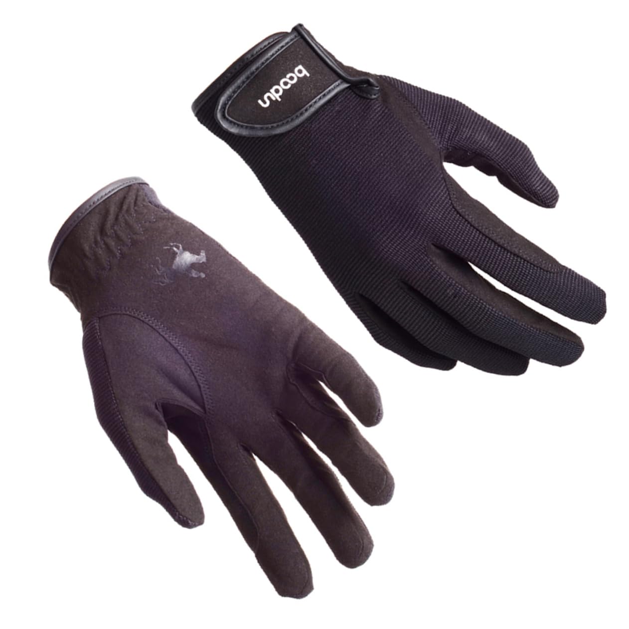 Toyvian Guanti da cavallo a cavallo sport all'aperto formazione addensare i guanti caldi guanti invernali adulto guanti da equitazione guanti per l'equitazione Black