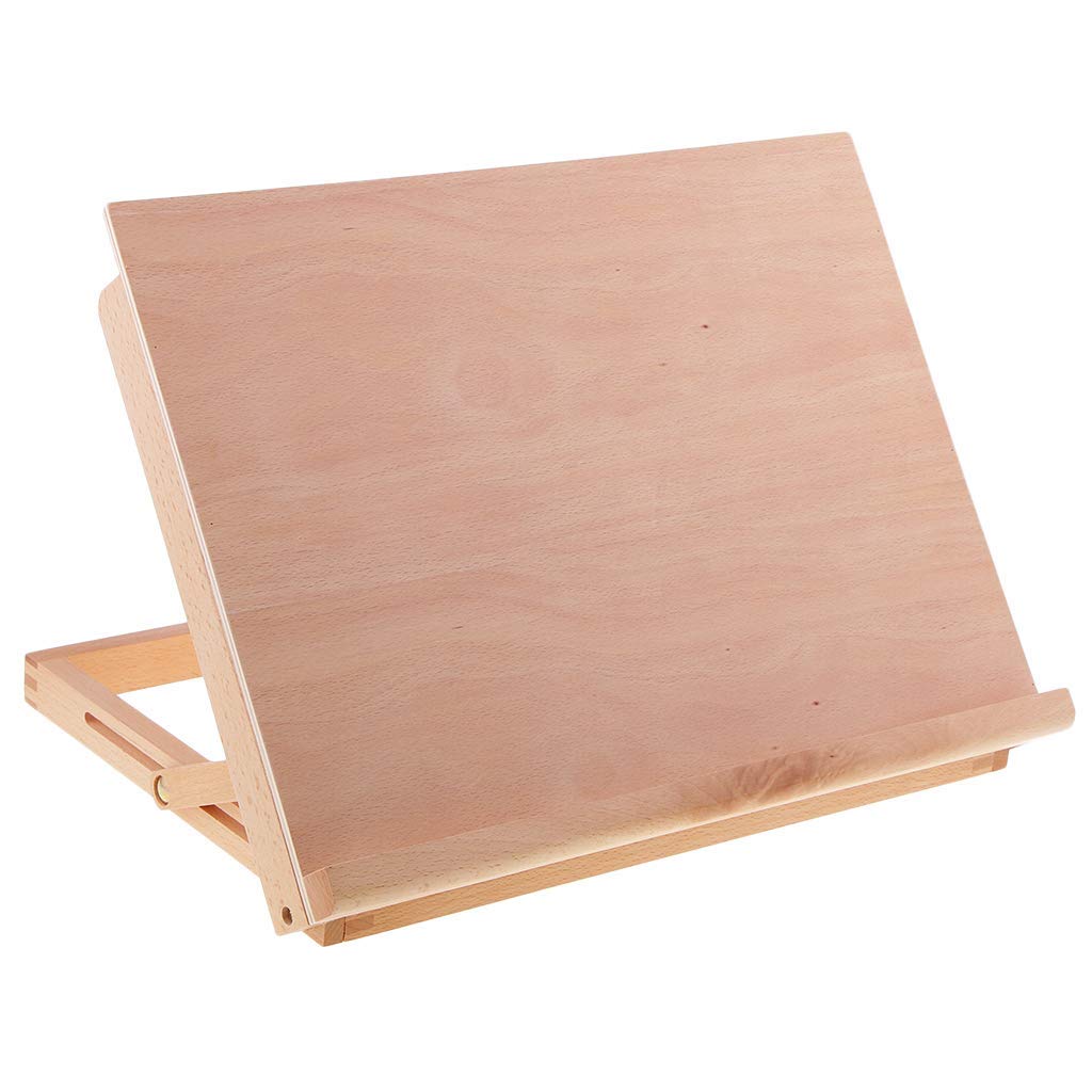 Chevalet de table en bois - Planche à dessin - Chevalet de table - Support de présentoir