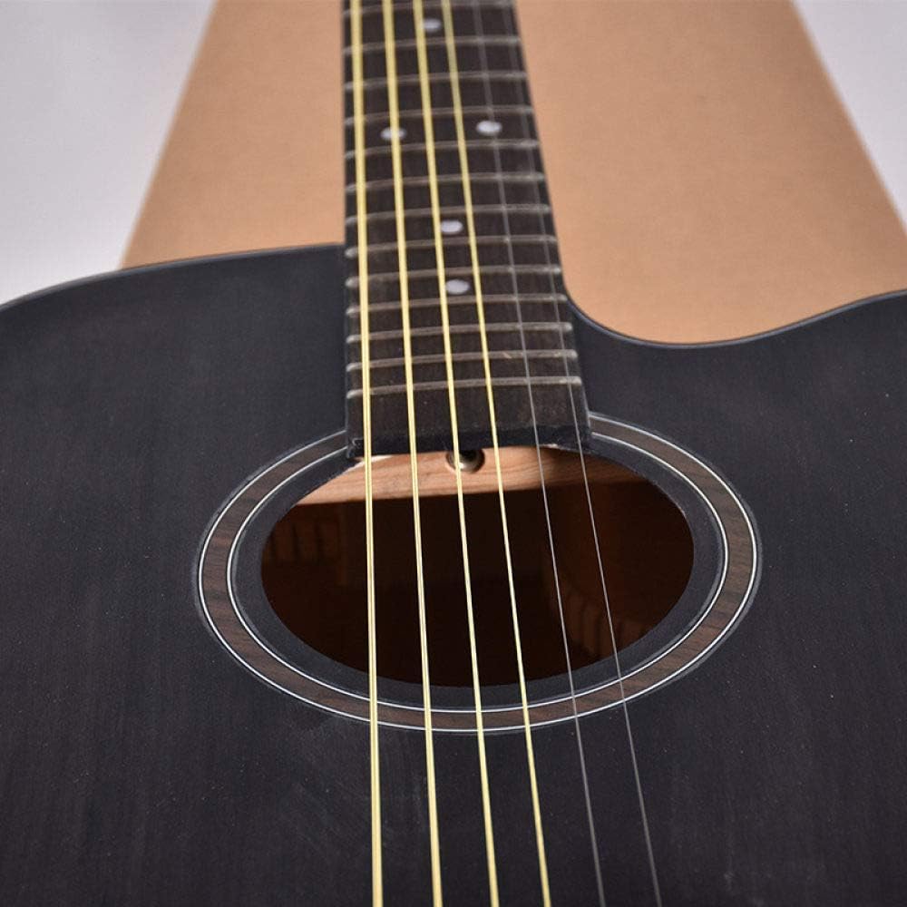 ABMBERTK Guitar,40 41 inch Acoustic Guitar,nanyang wood glossy Finish,Rosewood Fingerboard guitar with guitar strings,40 inches