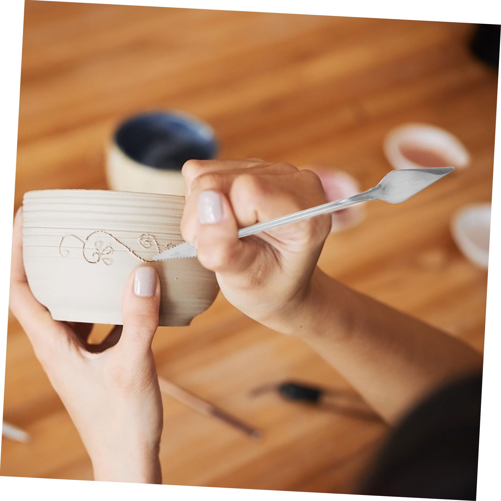 VILLCASE 15stücke Teiliges Set Edelstahl Schnitzwerkzeuge Für Präzises Töpfern Und Modellieren Langlebige Sculpting Tools Für Kreative Kunstprojekte