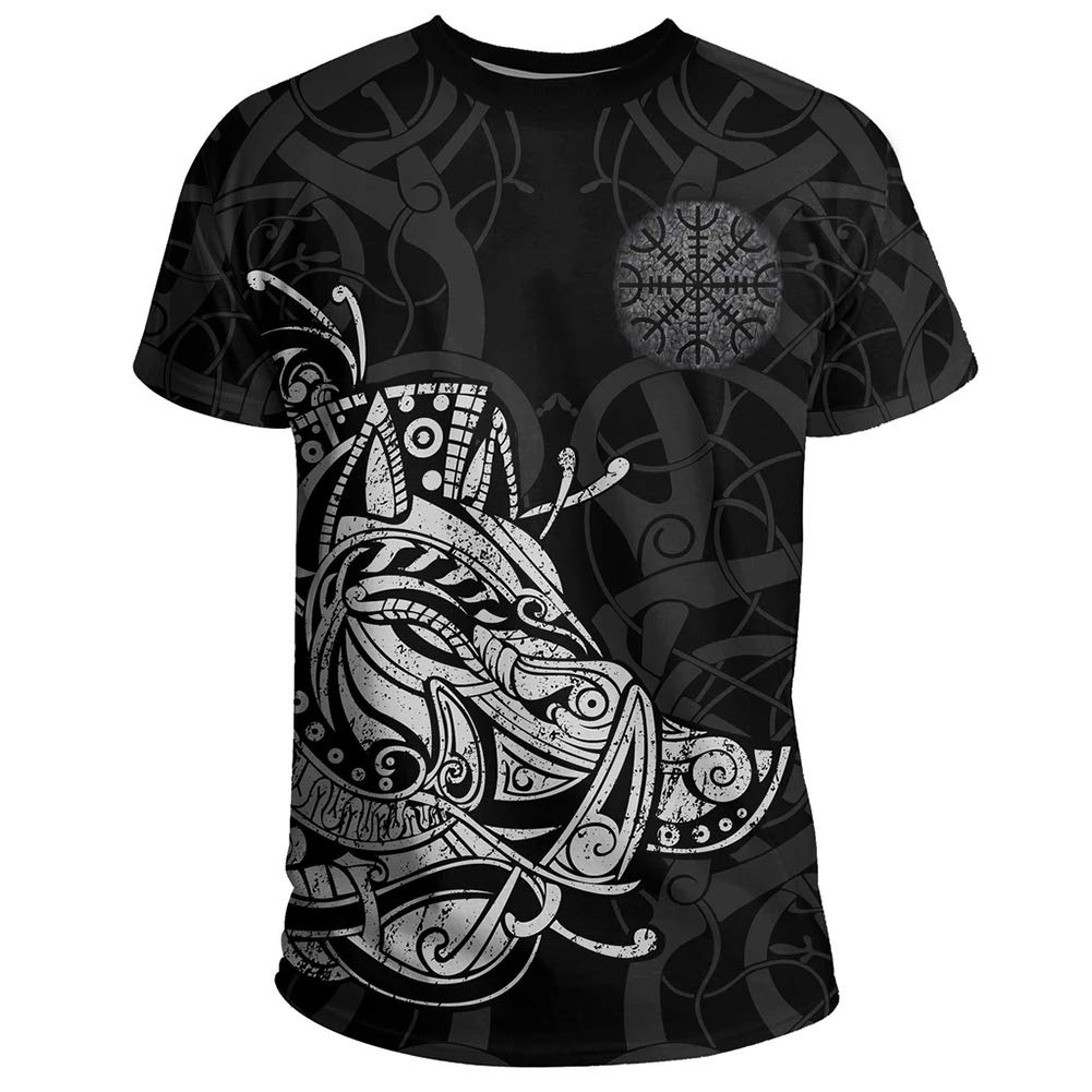T-shirt Viking cadeau homme idéal pour passionné de mythologie noire