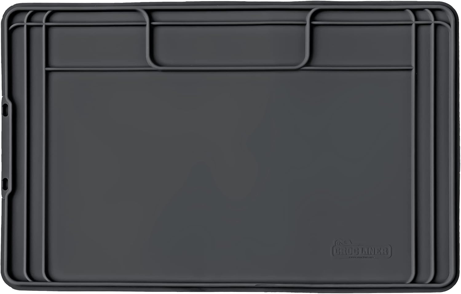 Croc Liner Under Sink Mat Waterproof Cabinet Liner for Kitchen and Bathroom Cabinets, Utility Mat (Cool Grey)