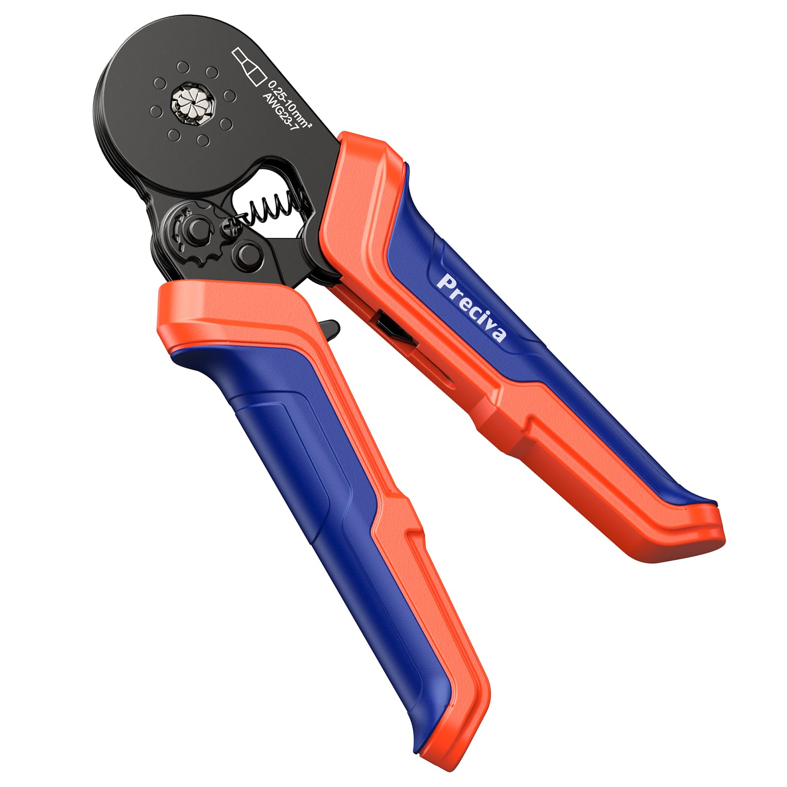 PEBA Pinza Crimpatrice Per Capicorda Da 0.25 A 6,0 Mm², Con 24 Tipi Di