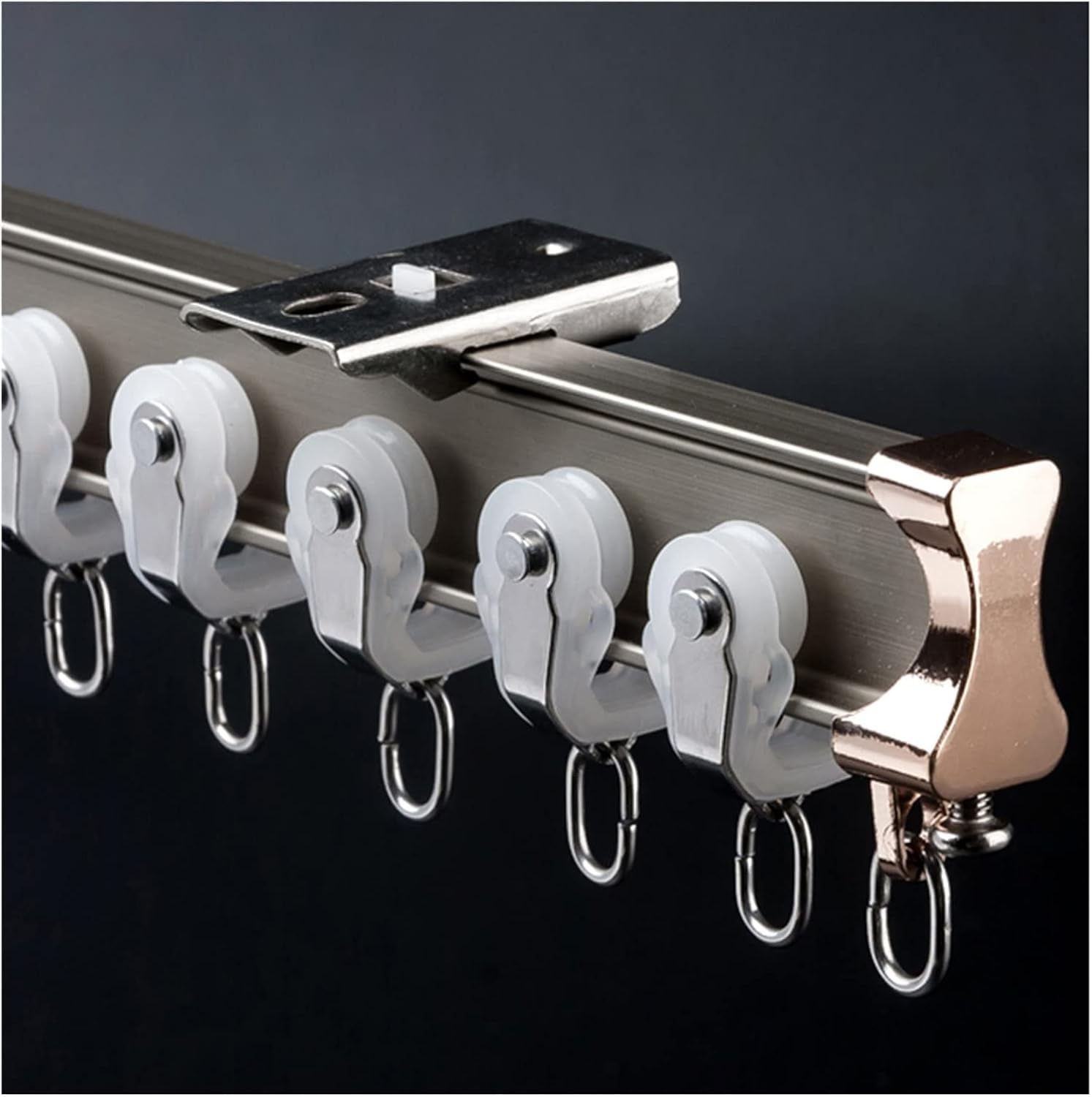 Binario per tende curvo flessibile per montaggio a soffitto per ospedale asta regolabile per schermi di privacy e separazione dello spazioDurevole e facile installazione