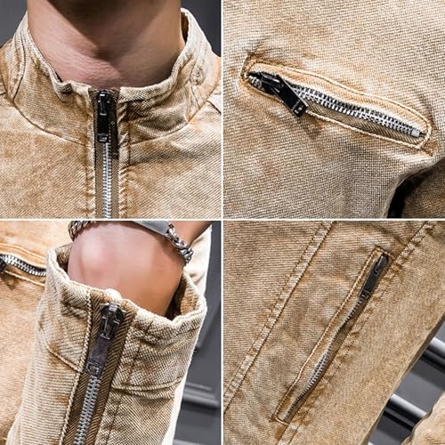 Chaqueta de mezclilla vintage para hombre Maiyifu-GJ miniatura 7