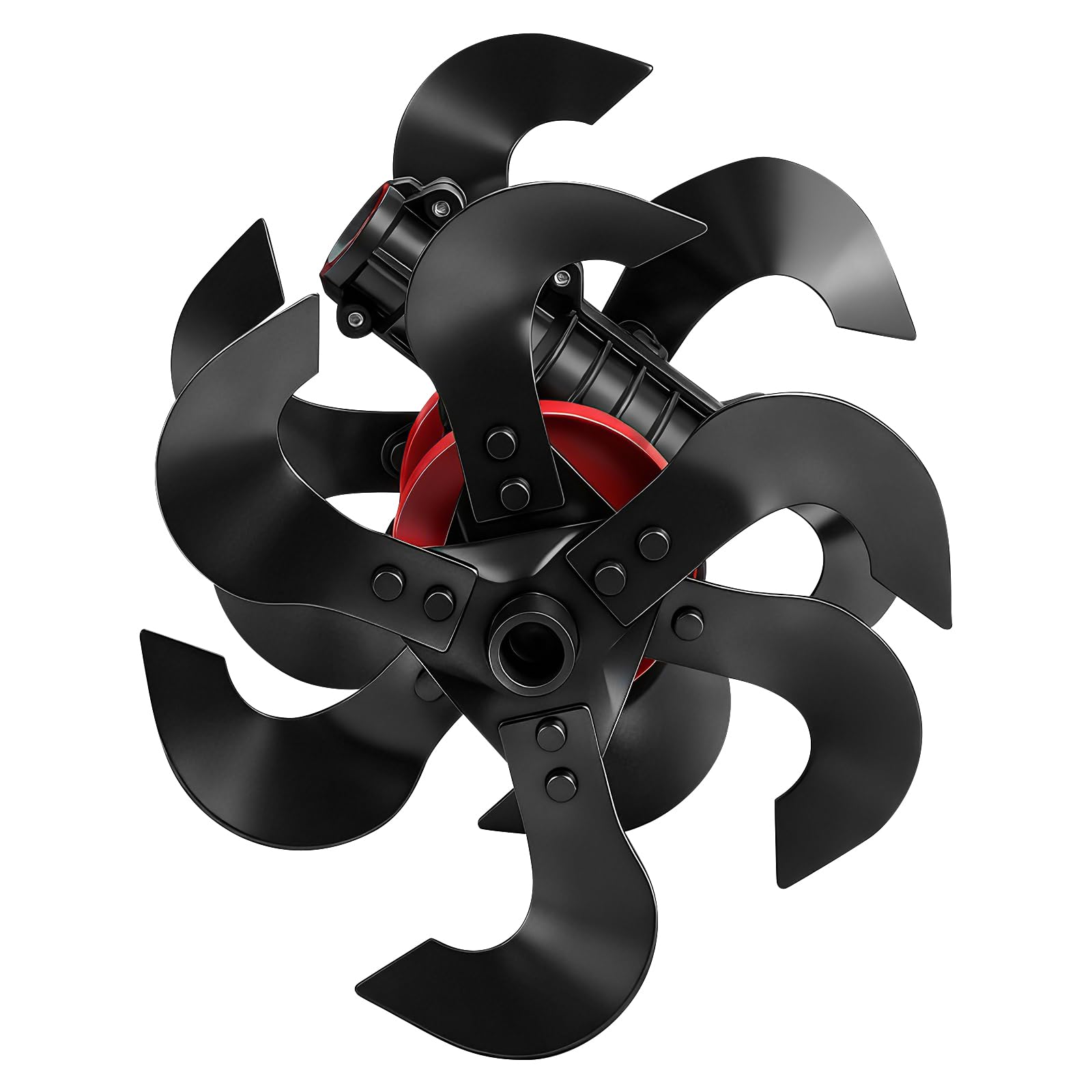 2 in 1 Weed Wheel for Lawn Mower, Soil Loosening Wheel for Brushcutter, Growing with Robust Manganese Steel Tool (Diameter 26mm Tube, 9 Teeth)