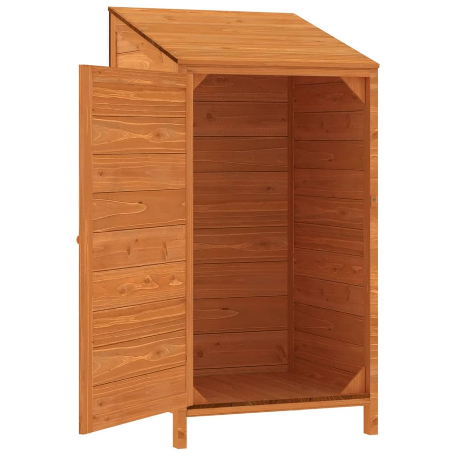 Outsunny Houten Tuinkast Tuinhuis Gereedschapshuisje Gereedschapsschuur Gereedschapskast Lessenaarsdak