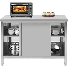 Hally Stainless Steel Cabinet 24"x60" Commercial Heavy Duty Prep Workbench