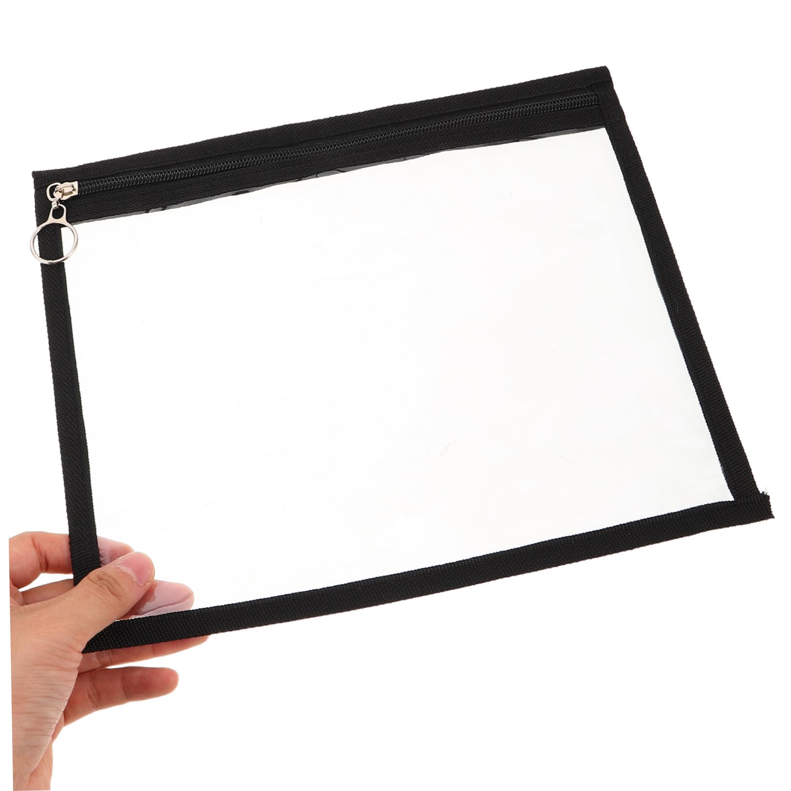 NUOBESTY 12 Pezzi Sacchetti Trasparenti in Pvc Chiusura a Cerniera Impermeabili per Ufficio e Attività All'aperto, Organizer per Documenti e Accessori Zip Sicura