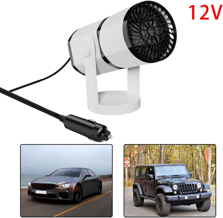 150W Car Heater More Chioce Car Windshield Defogger Defroster Fast Heating 3 in 1 Auto Purification Heater Cooling Fan with 1.5M Power Cord
