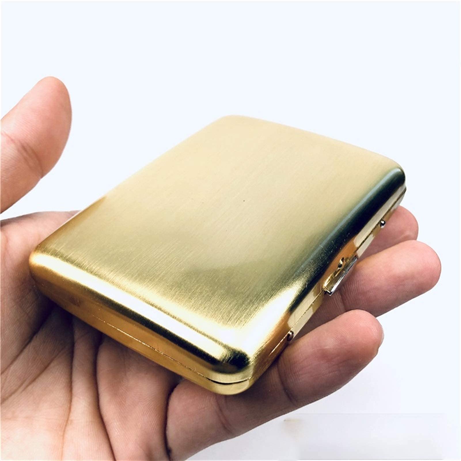 た*ご様 タバコケース シガレットケース ロング タバコケース コスモス 薄型 ゴールドサテン