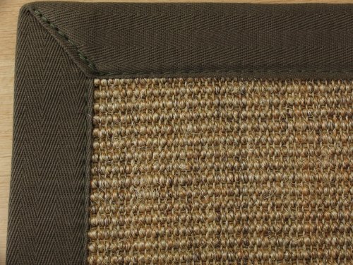 Astra Sisal Teppich Manaus mit Bordüre Farbe Cognac Havanna 100% Sisal - 18 Größen, Größe:...