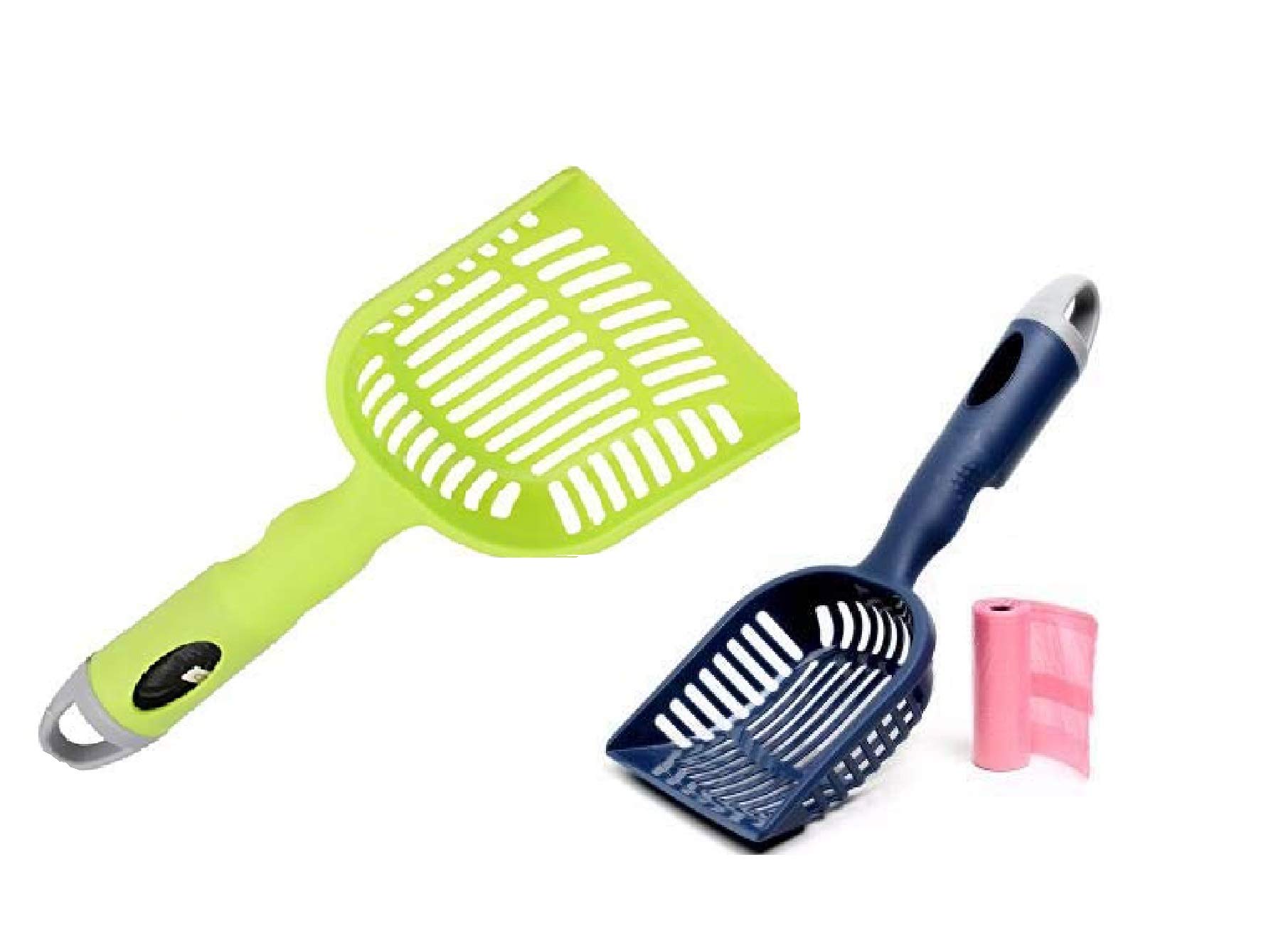 The DDS Store Cat Litter Scoop with 15 pcs Poop Bag, Plastic Litter Scooper with Eco-Friendly PP Material, Durable Litter Sifter Scoop - Designed for Easy Sifting (Color May Vary) (Pack of 2) (B08PVWFQ8Y) Amazon Price History, Amazon Price Tracker