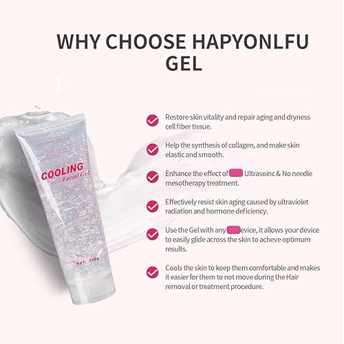 Miniatura 5 de Gel refrescante para mujeres u hombres, cuerpo facial utilizado con sistema de eliminación de vello láser y dispositivo de estiramiento de elevación