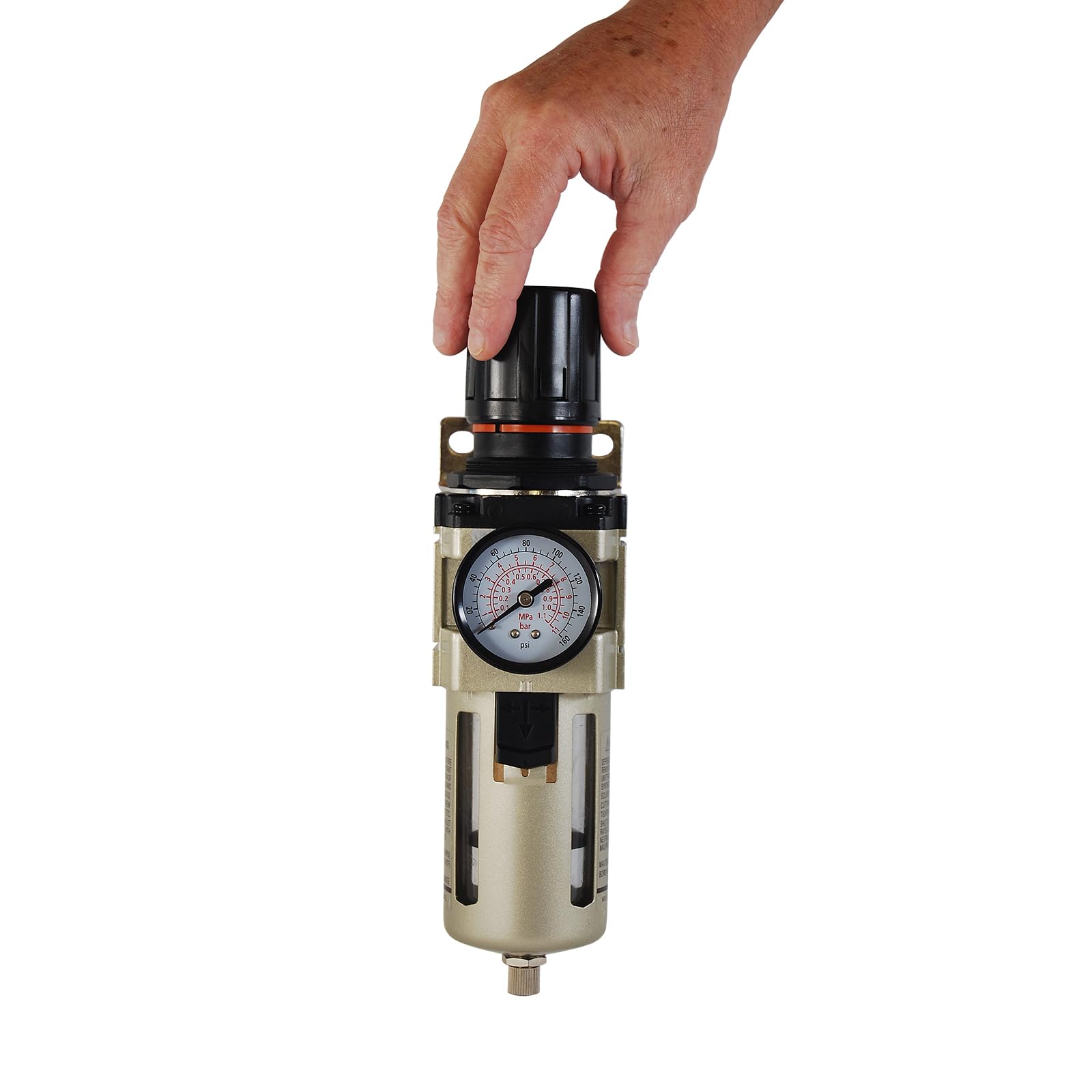 Primefit FR1203G Combo de regulador de filtro de aire de 1/2 pulgada con manómetro