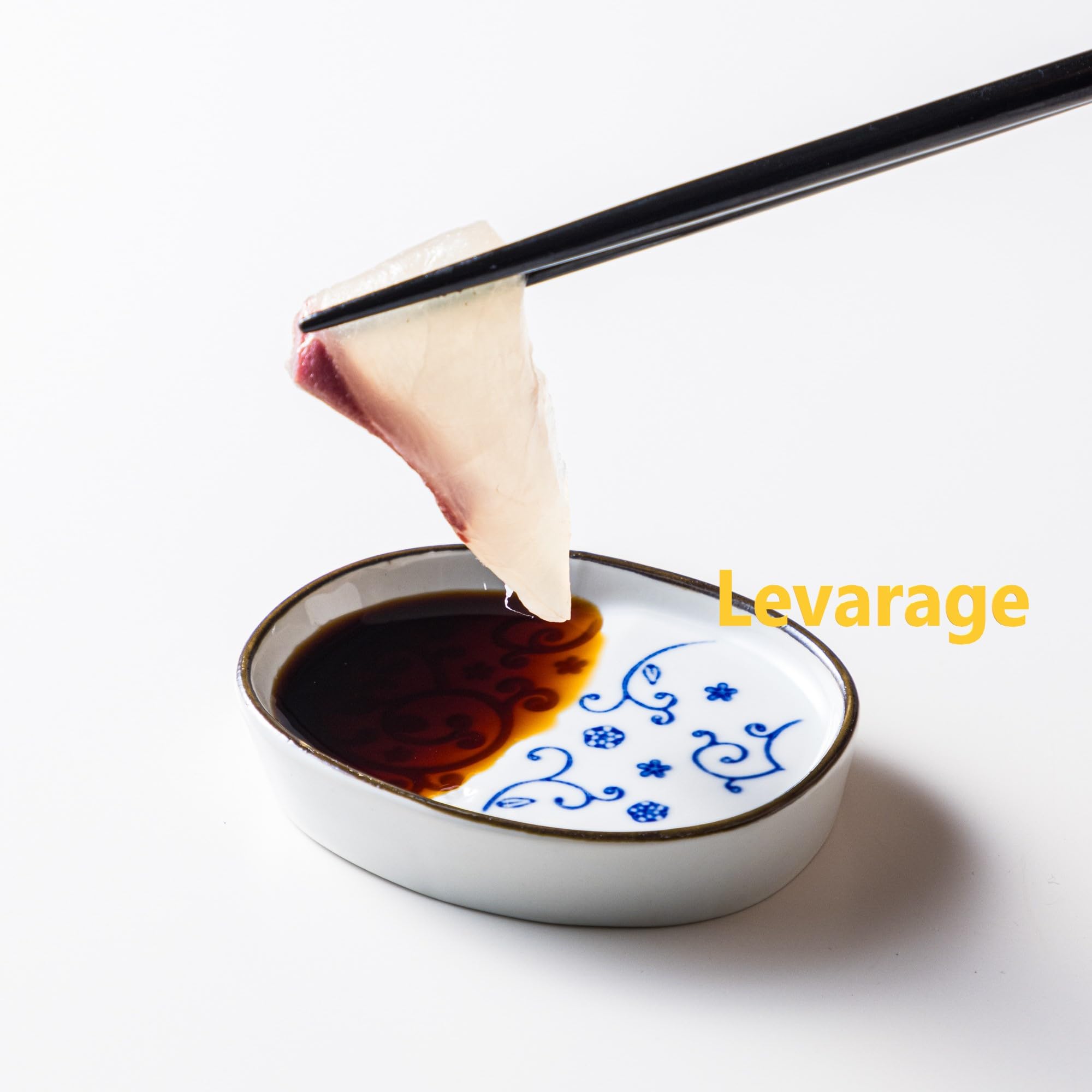 Amazon | 皿 小皿 醤油皿 しょうゆ皿 藍和柄 ななめ 斜め お刺身 磁器