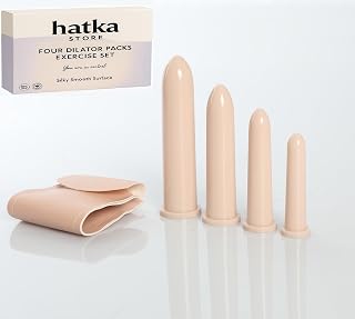 4-Piece Dilator Set - Gradual Transition for Comfort and Flexibility - BPA-Free Hygienic Material - Smooth Surface & Ergonomic Design - Small, Medium, Large, Extra Large Sizes - Special Storage Bag