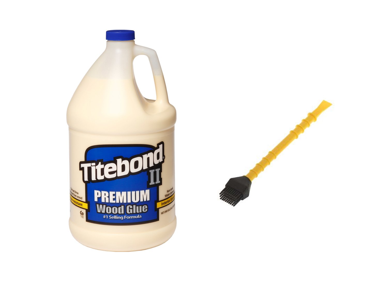 Titebond Premium II Holzleim für den Innen und Außenbereich wetterfest 3,8 L + Titebrush Leimapplikator