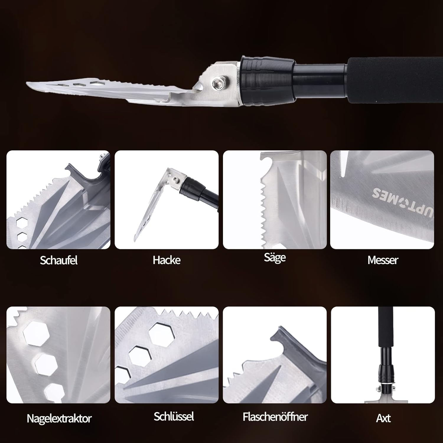 Unleash Adventure: GUPTOMES 7-in-1 Camping Shovel Reviewed!