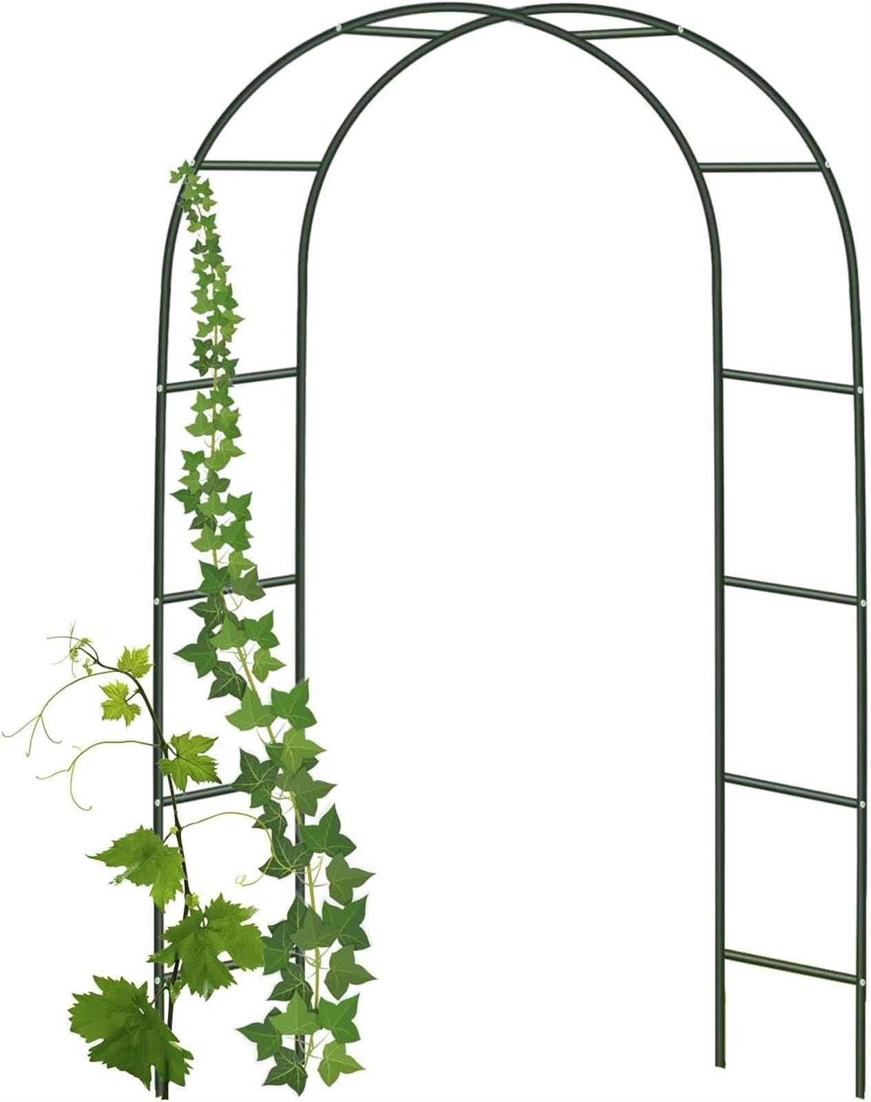 Treillis d'arche de jardin en métal blanc résistant aux intempéries