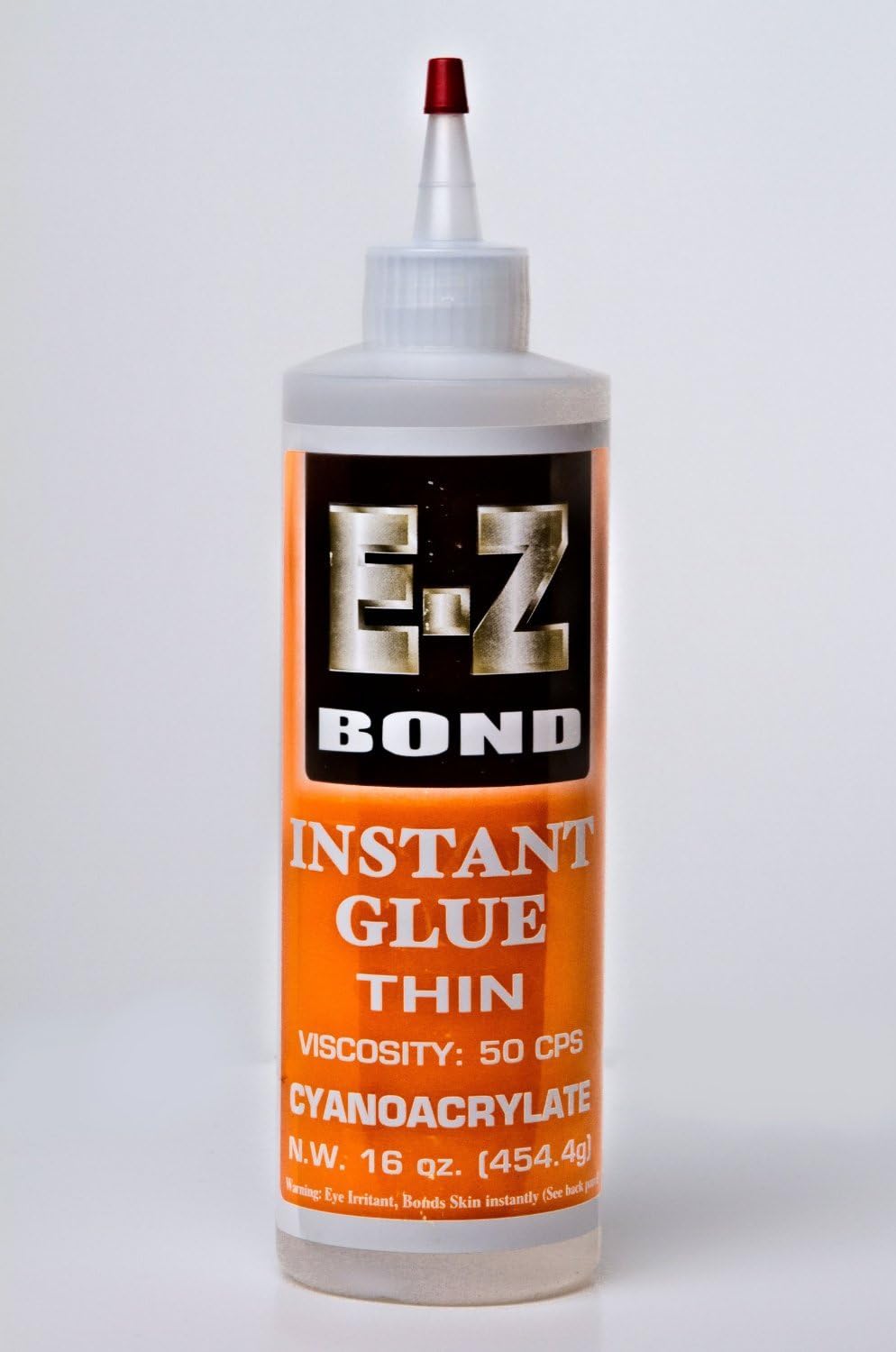 EZ Bond Cyanocrylate Super Glue - 16 OZ - 50 CPS - Strongest bond on Market