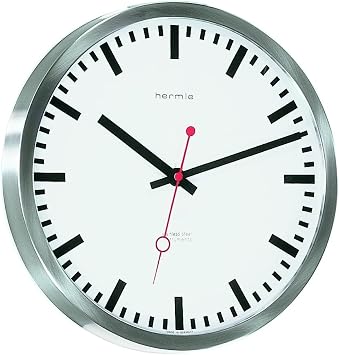 Hermle Uhrenmanufaktur Wall Clock, Silver