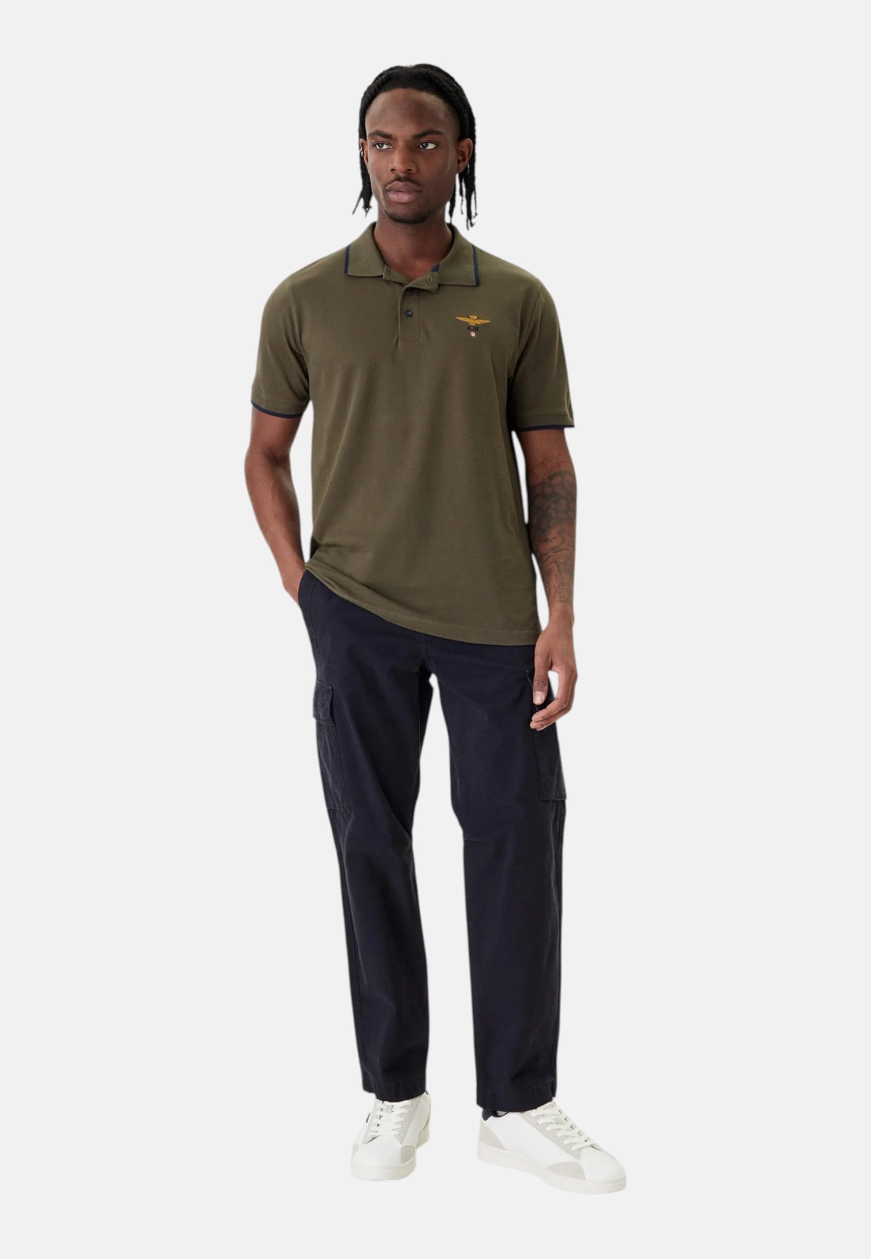 Aeronautica Militare Polo Uomo Basica in Cotone 251PO1308P82 8057630425408 -