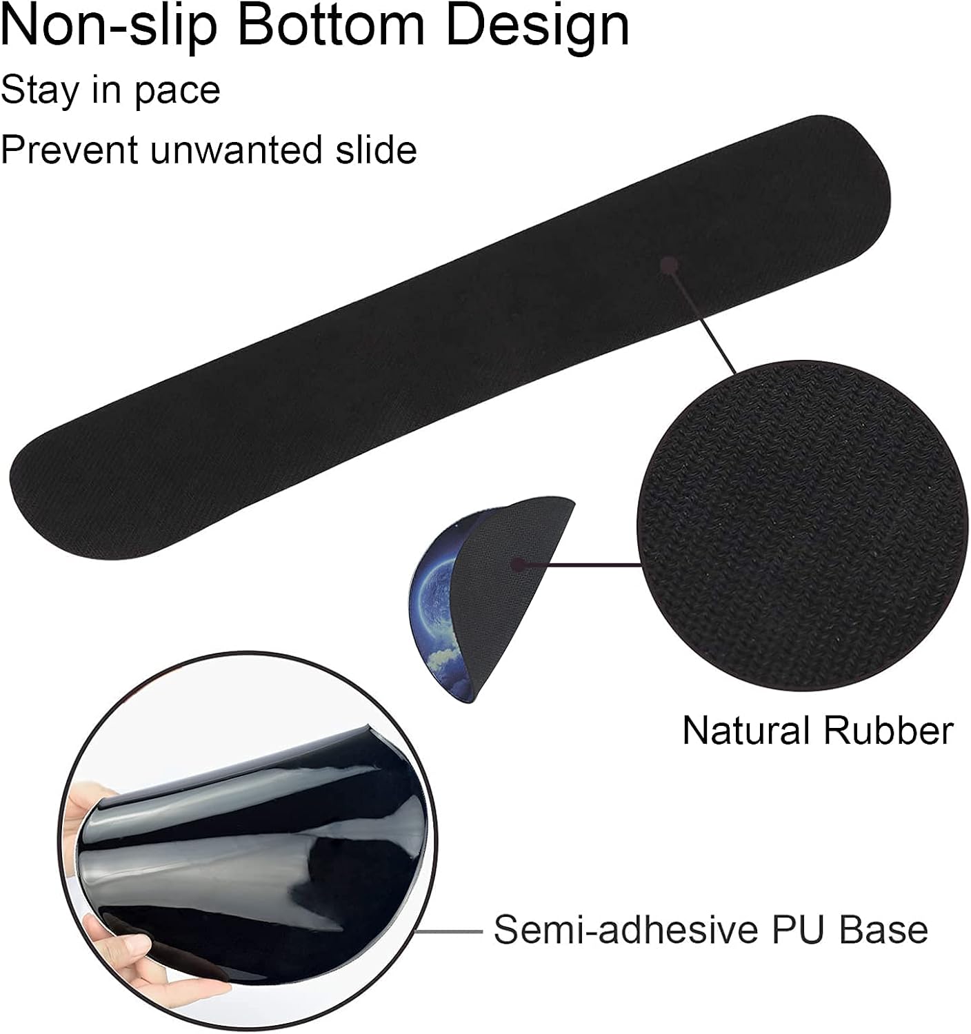 Mouse Pad and Keyboard Wrist Rest Support, with Non-Slip PU Base,Gel Mouse Pad with Coaster,Pain Relief for Gaming, Computer,Office -Cute Llama