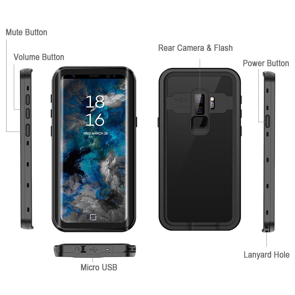 Amazon.co.jp: Samsung Galaxy s9 / s9 Plus防水ケース、effun ip68 