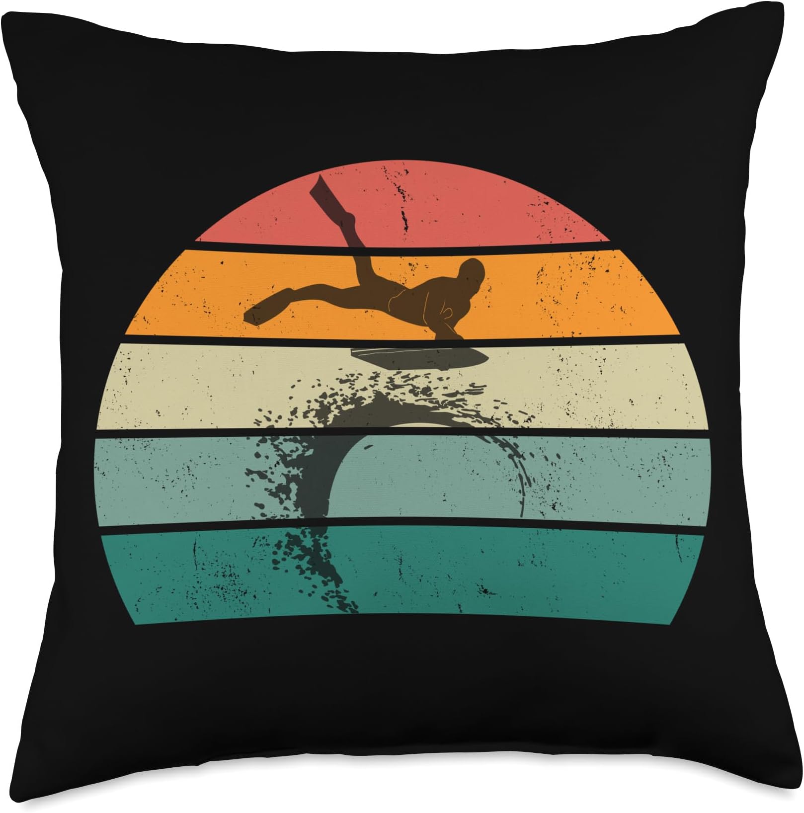 Mens Boy Sunset Throw Pillow, 18x18, Multicolor