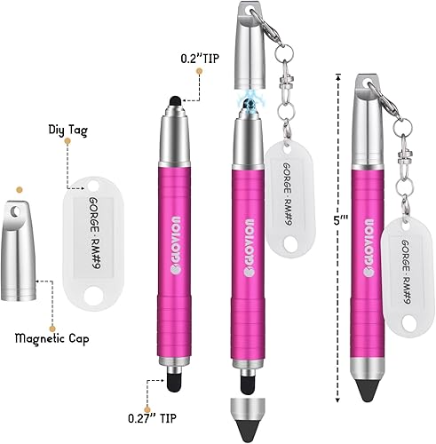 Miniatura 2 de Lápiz óptico para iPhone, bolígrafos capacitivos universales para pantallas táctiles con tapa magnética, lápices para niños, lápiz capacitivo para